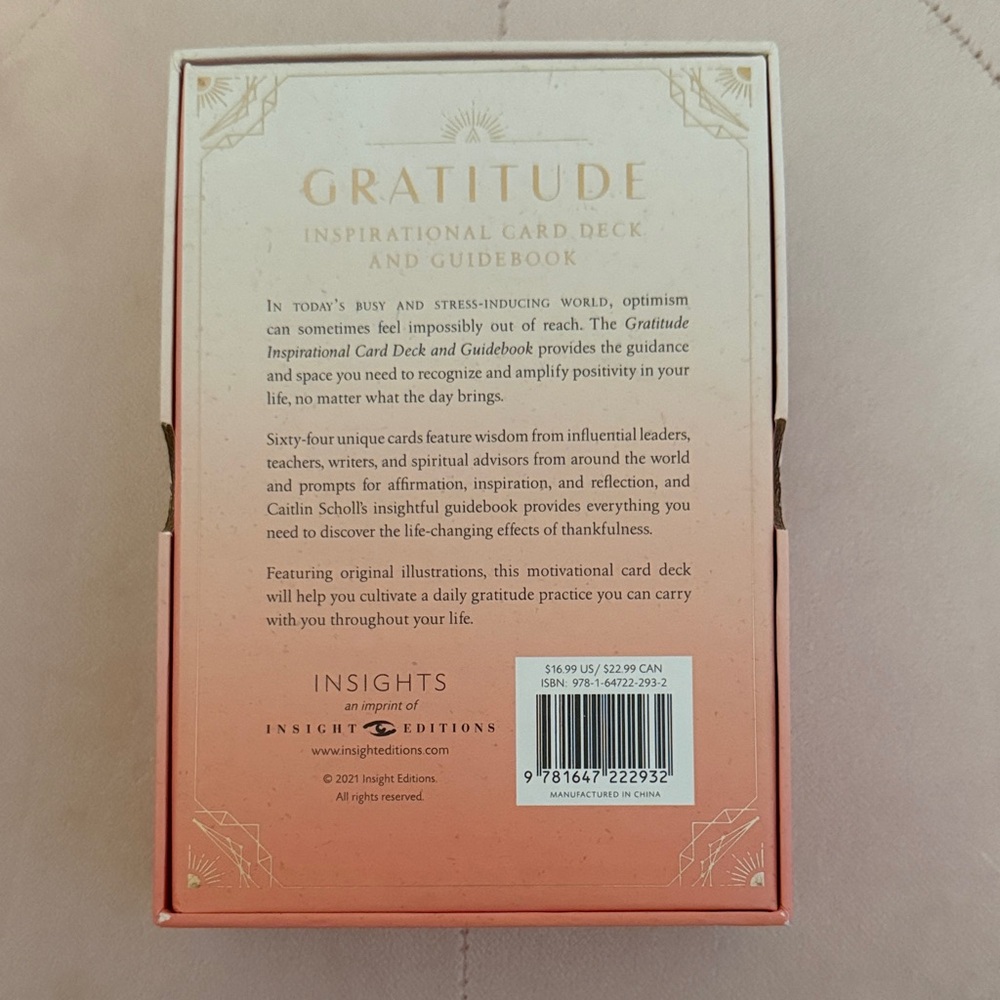 Card Games — Gratitude Inspirational Card Deck - Picture 2 of 2